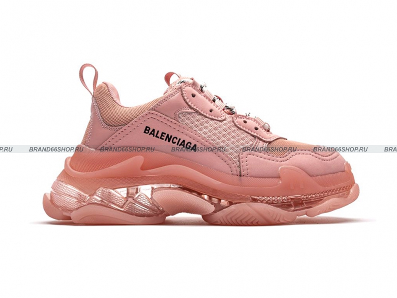 Balenciaga triple hot sale s clear pink