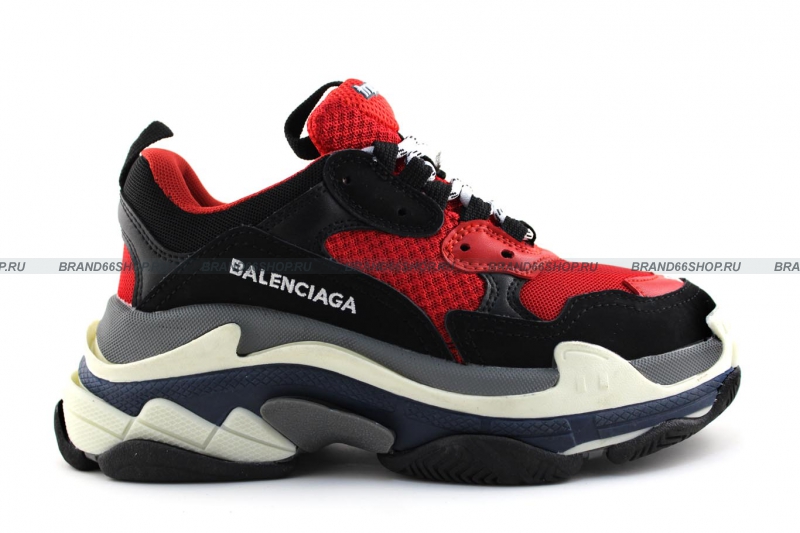 Red balenciaga triple store s